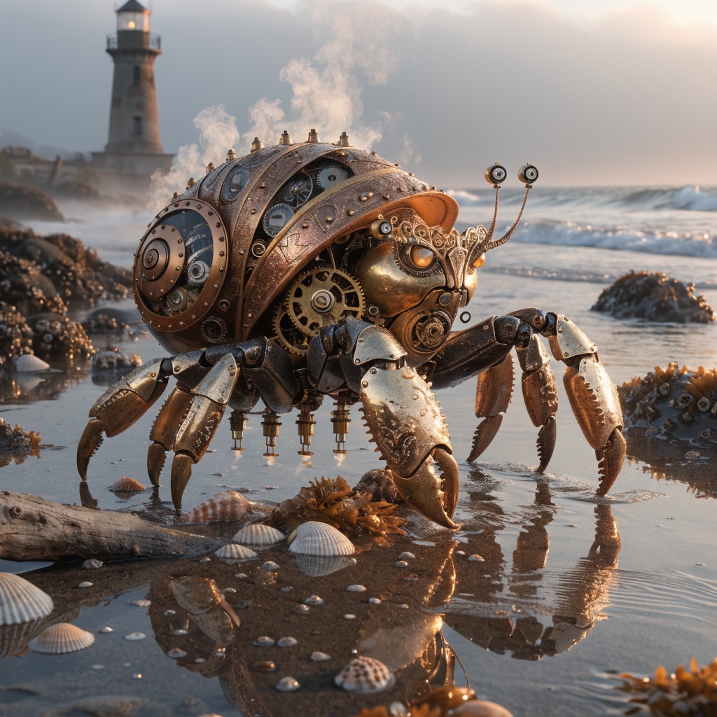 Free Clockwork Hermit Crab Image - Steampunk, Mechanical, Hermit ...