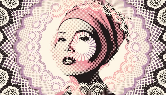 Free Lace Portrait Art Image - Portrait, Woman, Lace | Download at ...