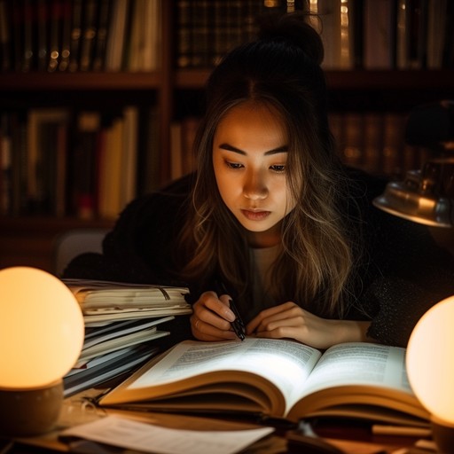 Free Studious Evening Read Photo - Studying, Woman, Books | Download at ...