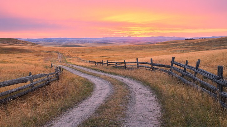 Free Sunset rural road Image - Sunset, Road, Countryside | Download at ...