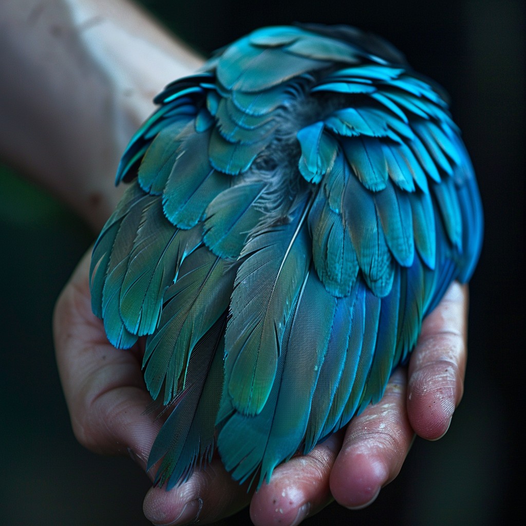 Free Cradled Bird Feathers Image - Feathers, Bird, Blue | Download at ...