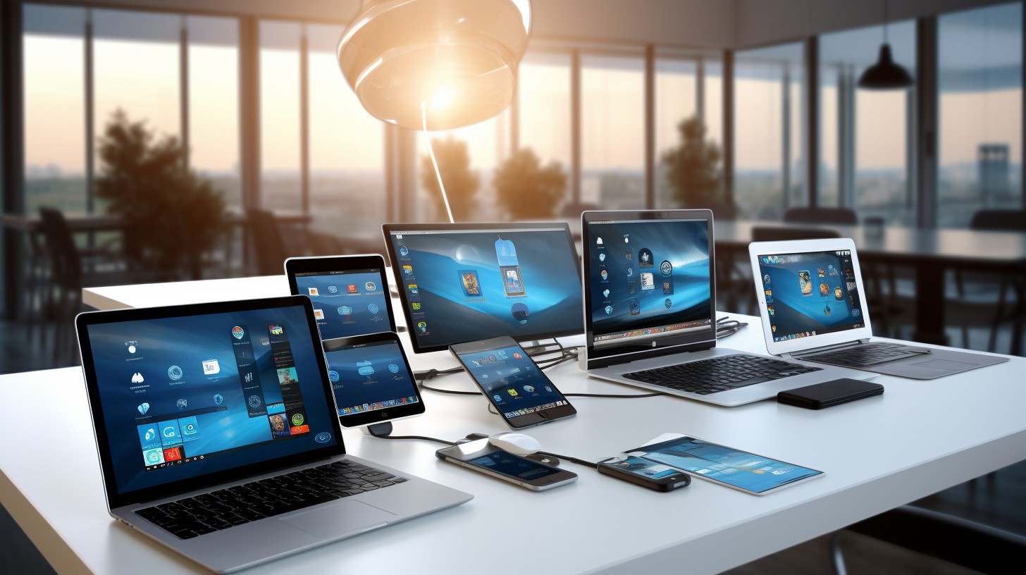 Free Technology Display Setup Image - Technology, Office, Laptops ...
