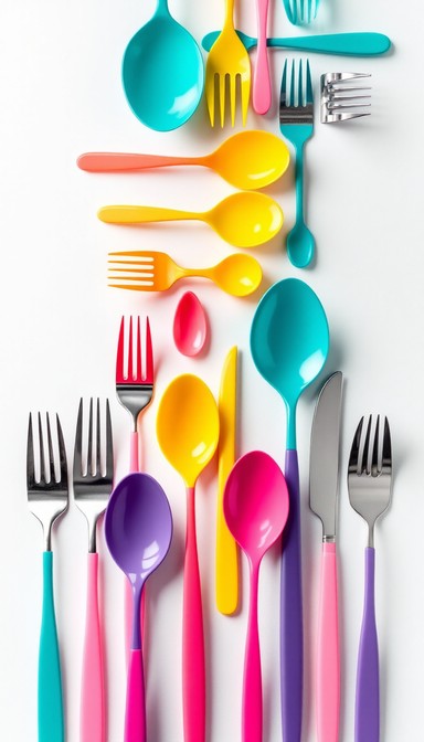 Free Colorful Kitchen Collection Image - Utensils, Colorful, Modern ...