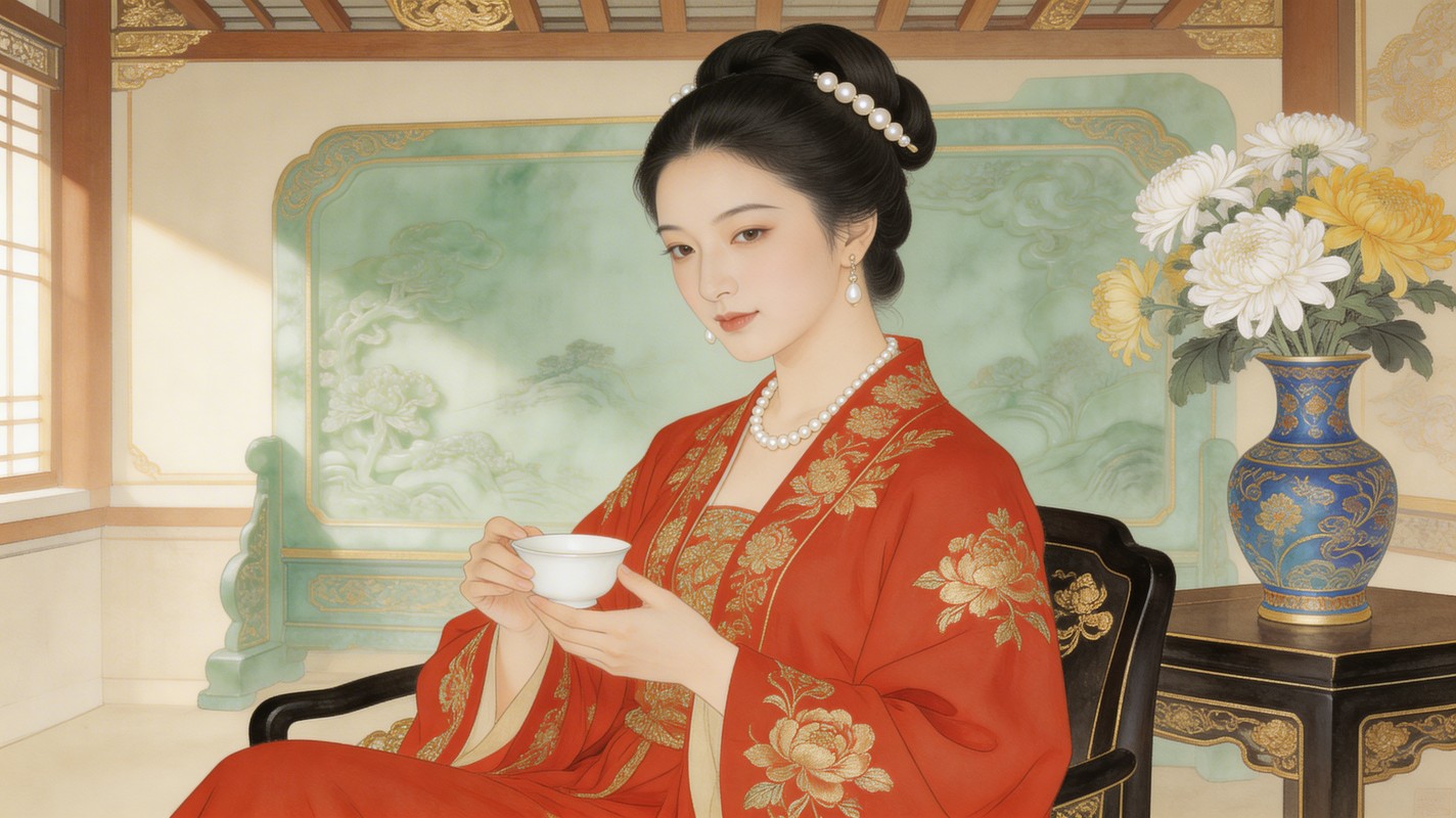 Free Elegant Tea Ceremony Image - Woman, Elegant, Traditional ...
