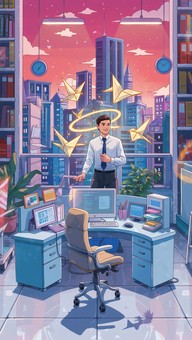Free Magical Office Transformation Image - Surreal, Office, Fantasy ...