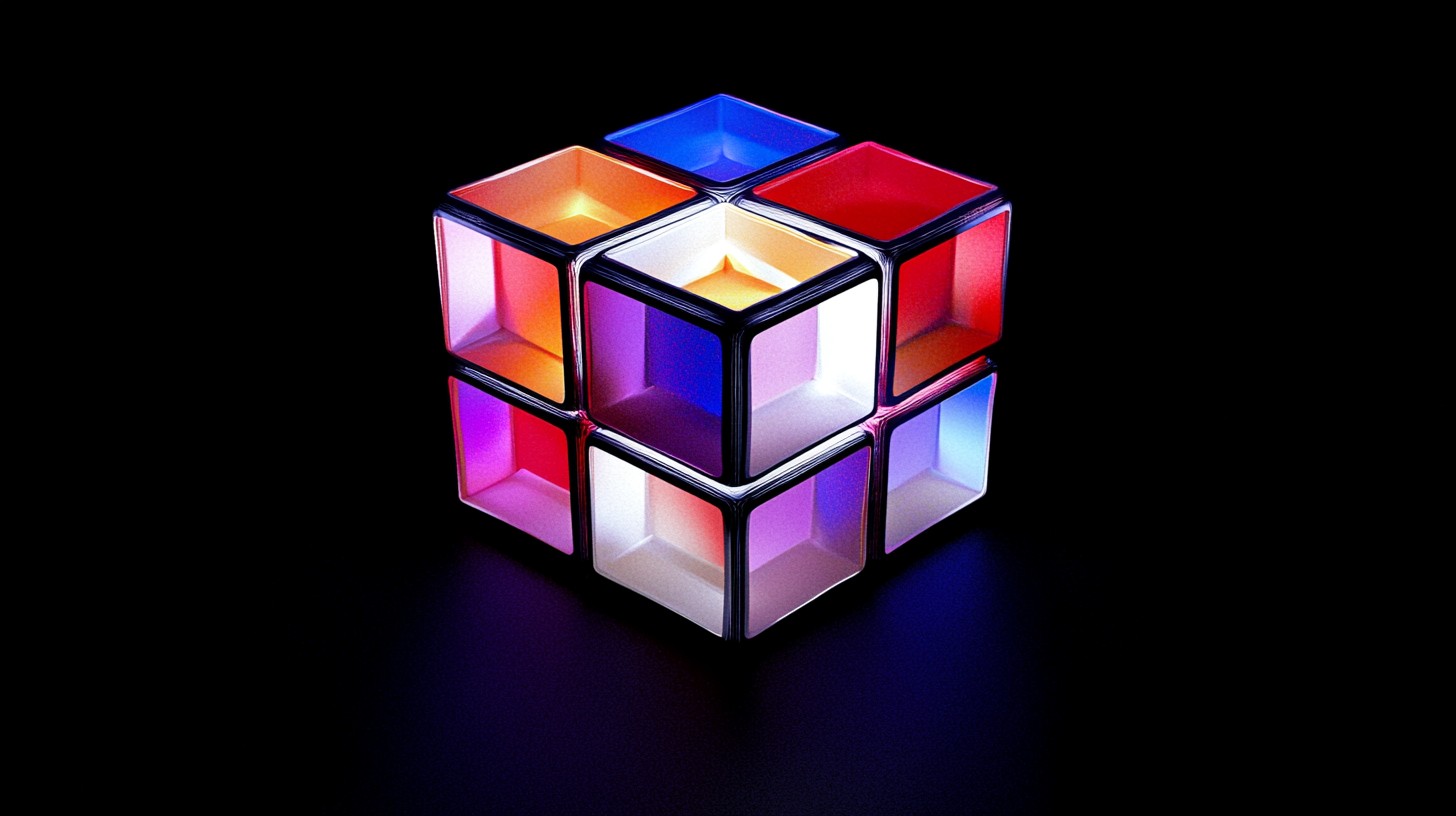 Free Illuminated Colorful Cube Image - Cube, Illuminated, Colorful ...