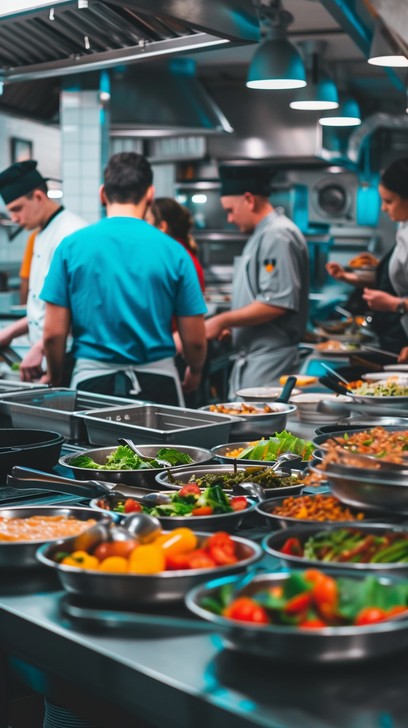 Download Busy Kitchen Scene Image - Kitchen, Chefs, Cooking | StockCake