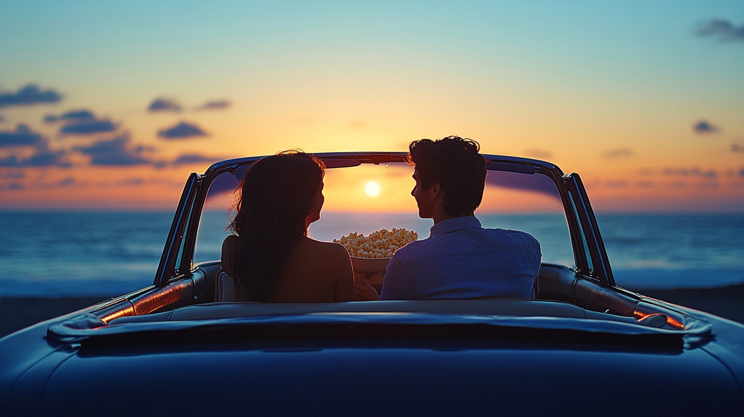 Free Sunset Beach Drive Image - Sunset, Couple, Beach | Download at ...