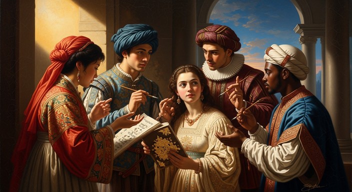 Unity Painting Renaissance Free Cultural Unity Portrait Image - Multicultural, Youth, Renaissance ...