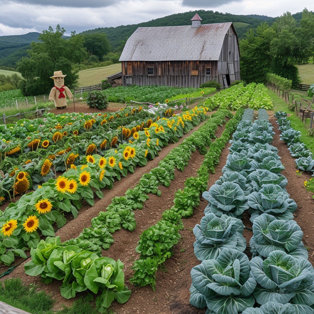 Rustric Farm Free Rustic Farm Charm Image - Farm, Barn, Sunflowers | Download at ...