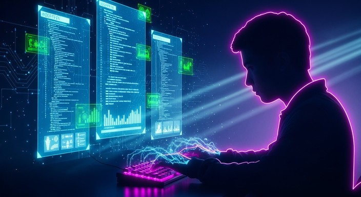 Free Neon Code Master Image - Cyberpunk, Programmer, Developer ...