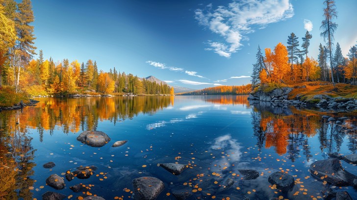 Free Autumn Lakeside Serenity Image - Autumn, Lake, Foliage | Download ...