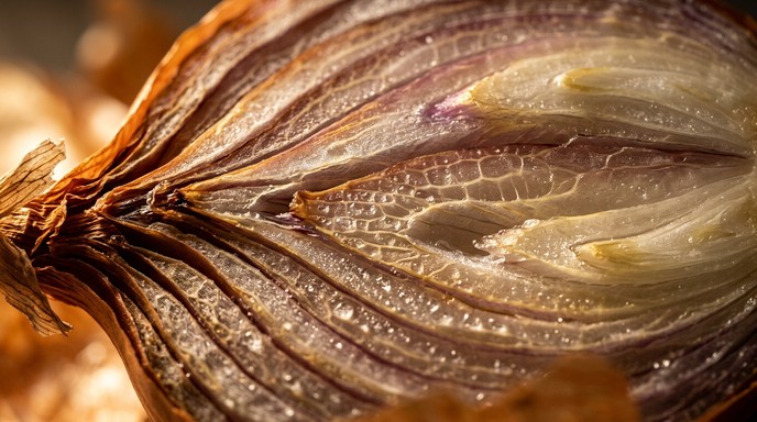 Free Pearlescent Onion Layers Image - Macro, Onion, Translucent ...