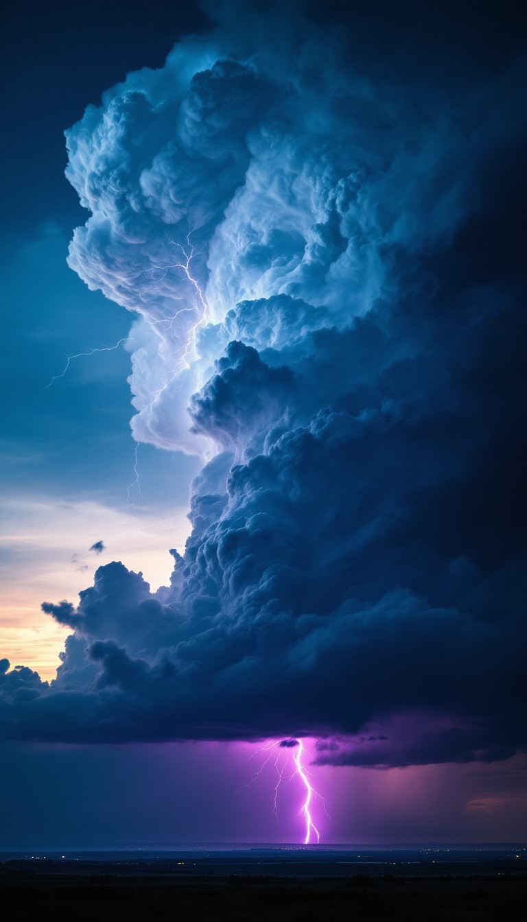 Download Violet Lightning Symphony Image - Storm, Lightning, Thunder ...