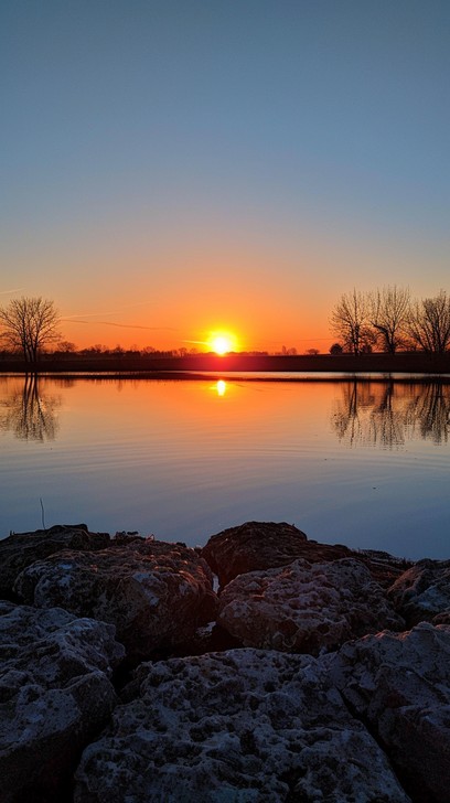 Free Sunset Lake View Image - Sunset, Lake, Reflection | Download at ...
