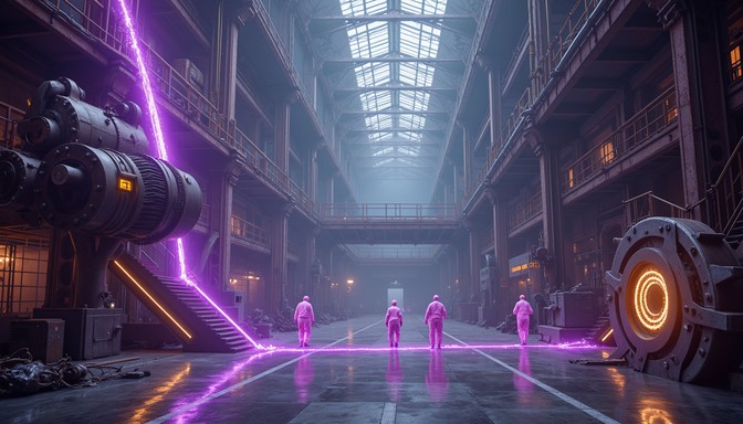 Purple Invisible Work Free Purple industrial awakening Image - Cyberpunk, Industrial ...