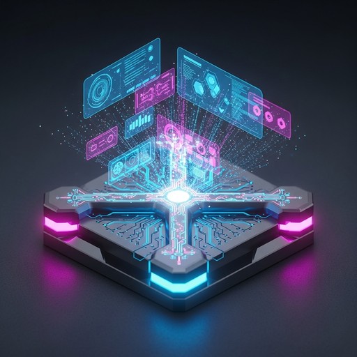 Free Neon Tech Core Image - Cyberpunk, Holographic, Futuristic ...