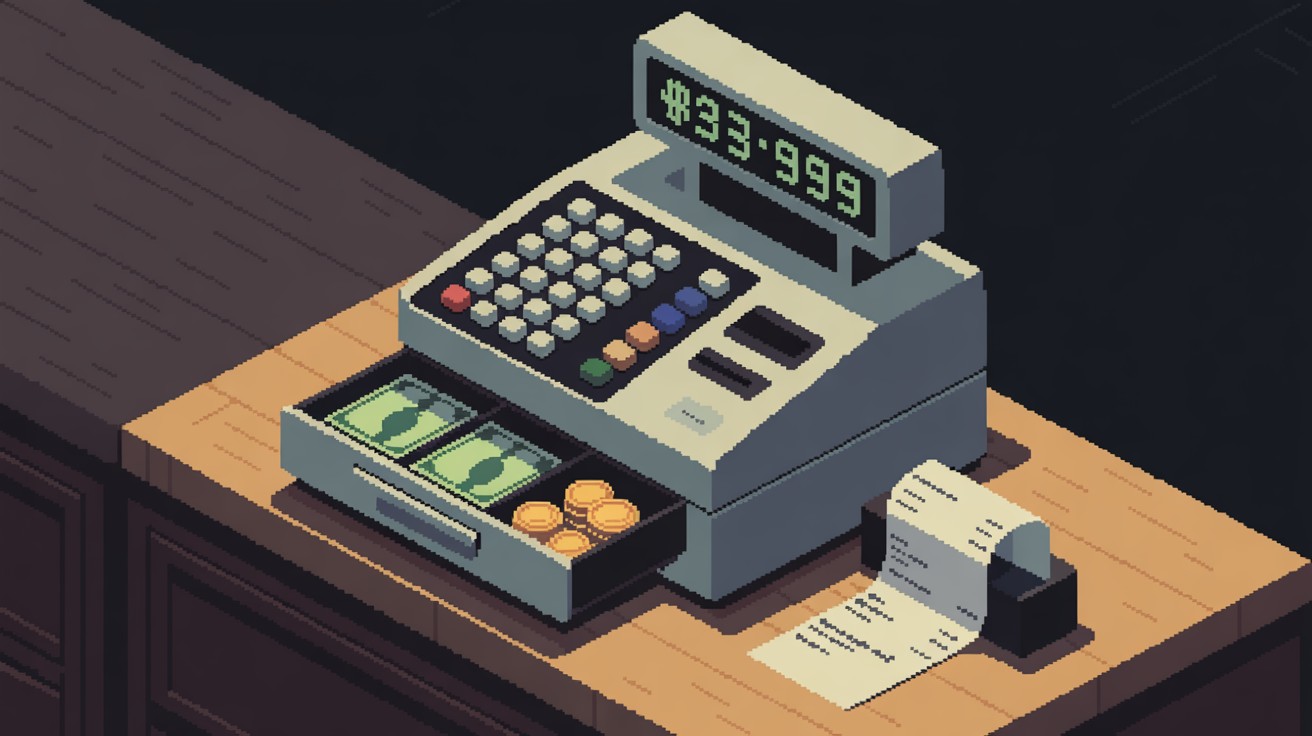 Free Pixel Cash Register Image - Register, Cashier, Retail | Download ...