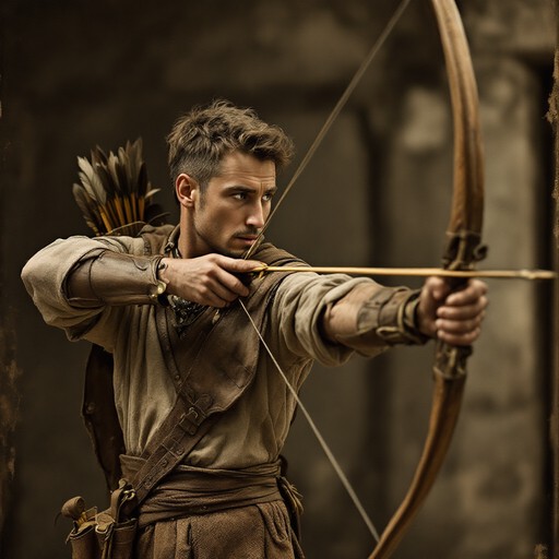 Free Traditional Archer Portrait Image - Archer, Bowman, Longbow ...