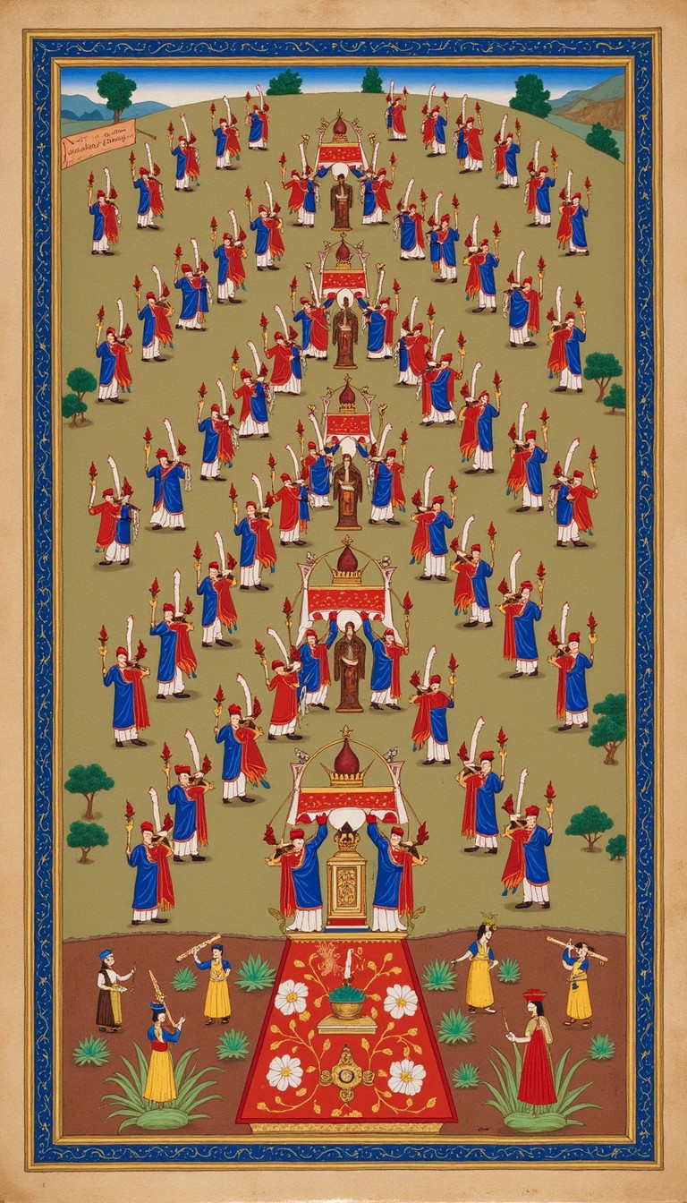 Raan Procession Free Persian Royal Procession Image - Persian, Miniature, Ceremony ...