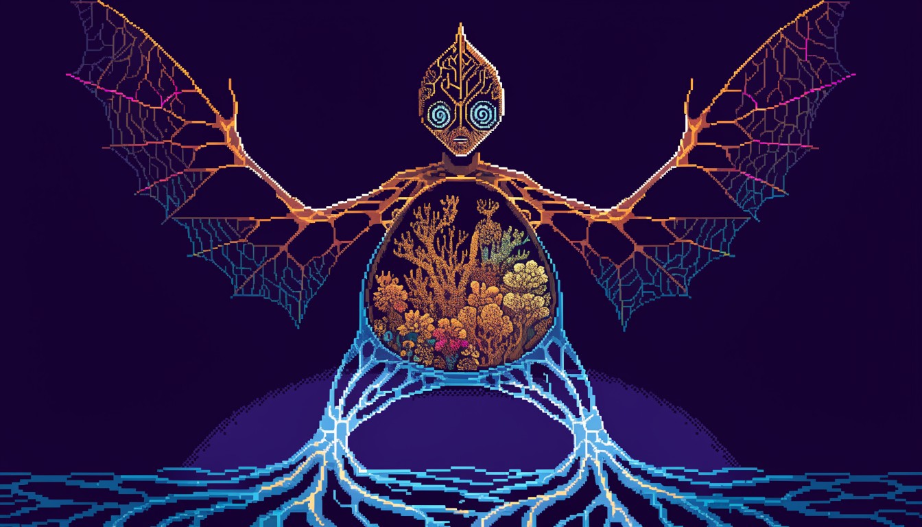 Free Bioluminescent Pixel Being Image - Pixel, Art, Bioluminescent ...