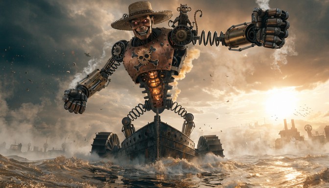 Free Mechanical Pirate Captain Image - Steampunk, Mechanical, Pirate ...