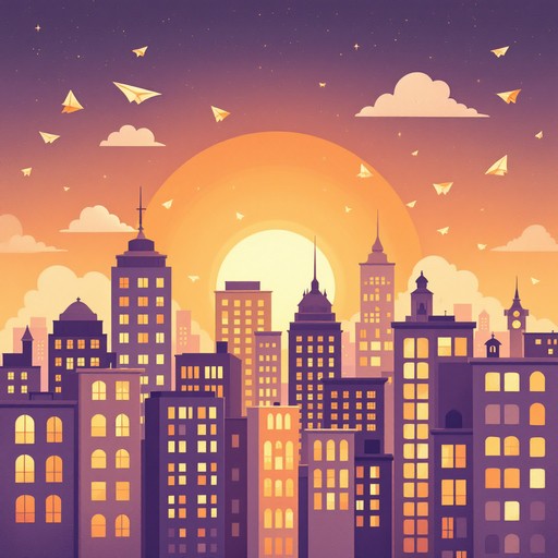 Free Dreamy Sunset City Image | Download at StockCake