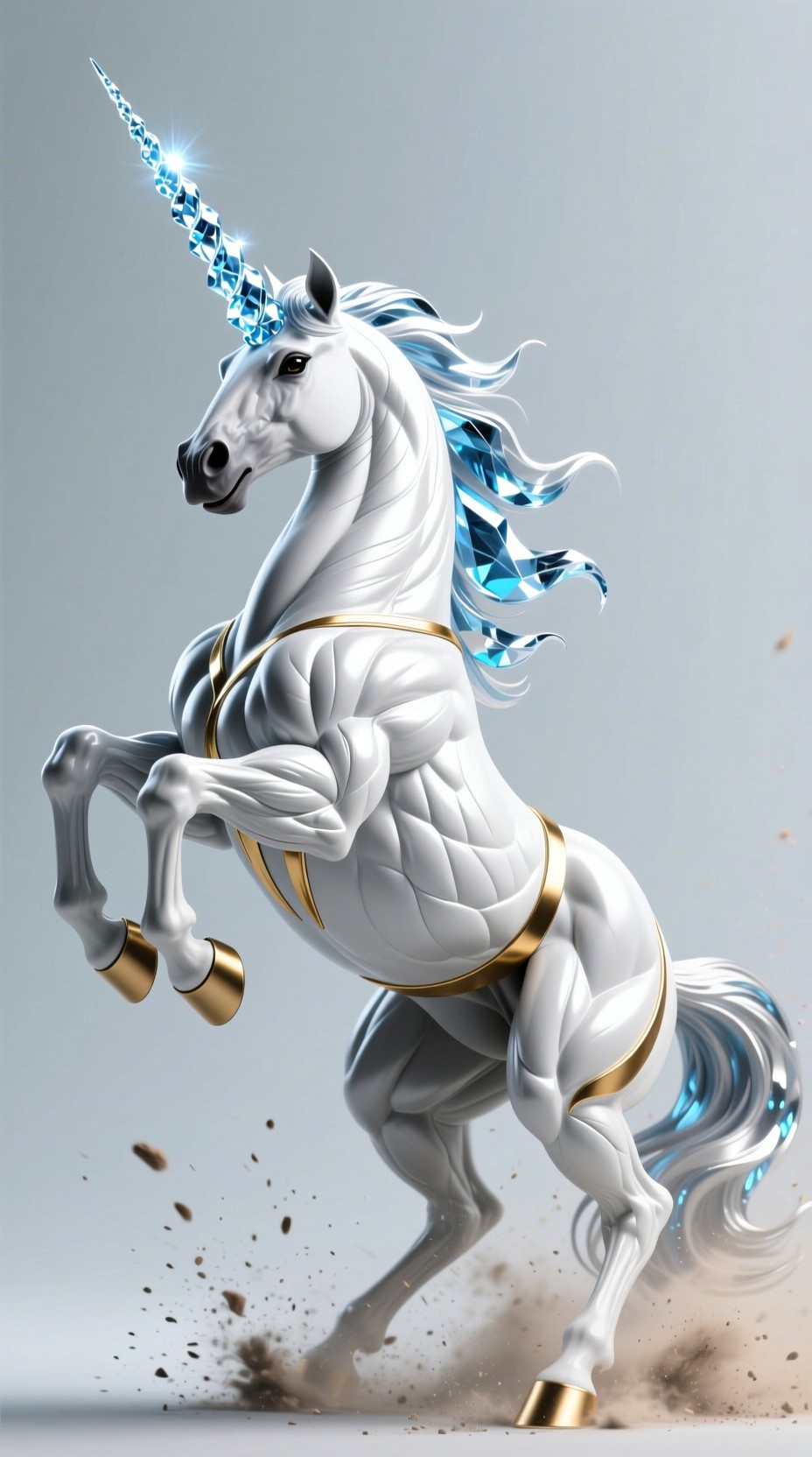 Free Powerful Crystal Steed Image - Unicorn, 3d, Muscular | Download at ...
