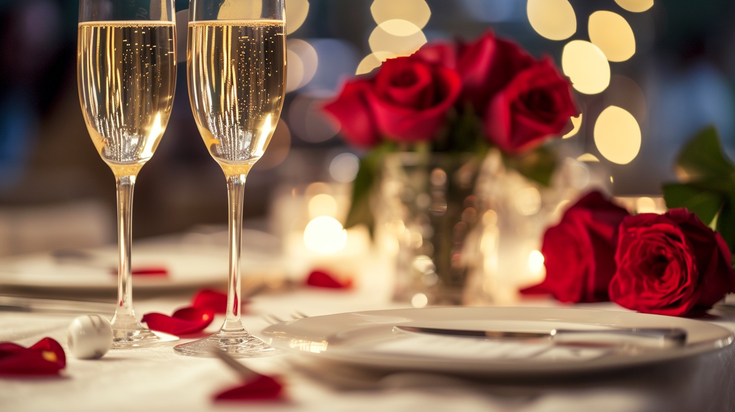 Free Romantic Dinner Toast Image - Romantic, Champagne, Roses ...