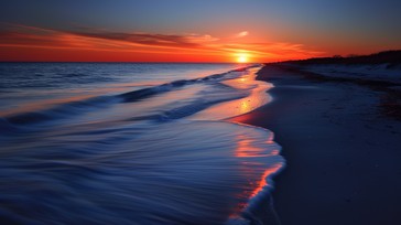 Free Sunset Beach Serenity Image - Sunset, Beach, Ocean | Download at ...