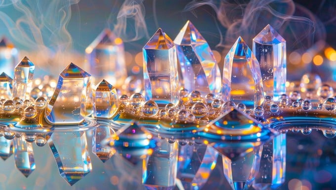 Free Luminous Crystal Reflections Photo - Crystals, Quartz, Prism ...