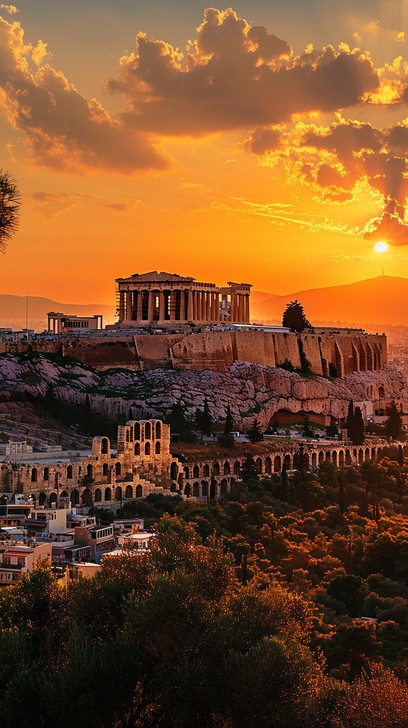 Free Sunset Ancient Ruins Image | Download at StockCake