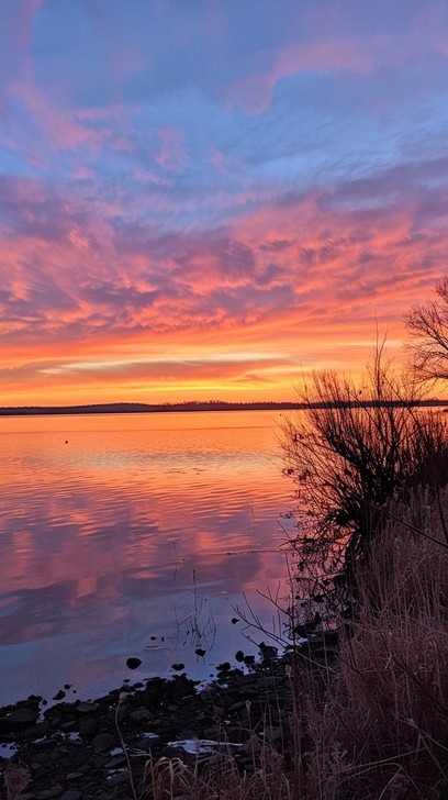 Free Sunset lake view Image - Sunset, Lake, Sky | Download at StockCake