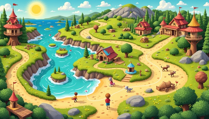 Free Whimsical Adventure Map Image - Adventure, Map, Fantasy | Download ...
