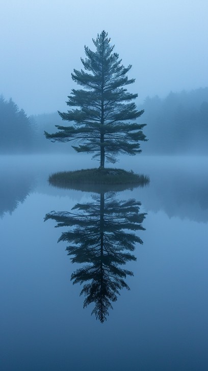 Free Solitary Tree Reflection Image | Download at StockCake