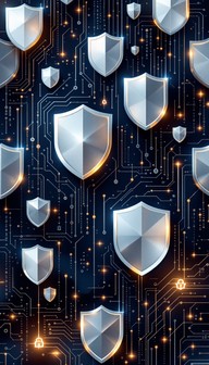 Protection Strategi Textures Free Digital Shield Pattern Image - Cybersecurity, Shield, Protection ...