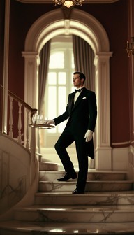 Free Elegant Butler Service Image - Butler, Vintage, Artdeco | Download ...