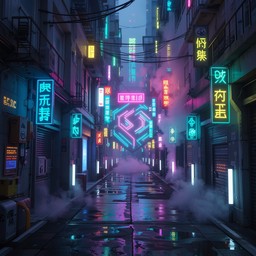 Free Neon Cyberpunk Alley Image - Cyberpunk, Neon, Futuristic ...