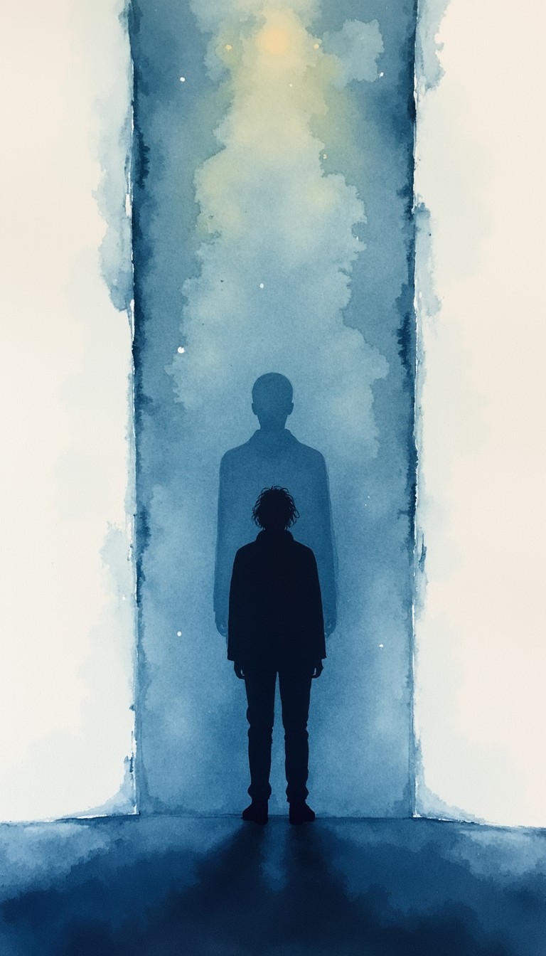 Free Inner Self Emerges Image - Watercolor, Silhouette, Shadow ...