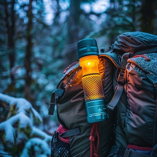 Free Illuminated Winter Trek Photo Backpack Lantern Hiking