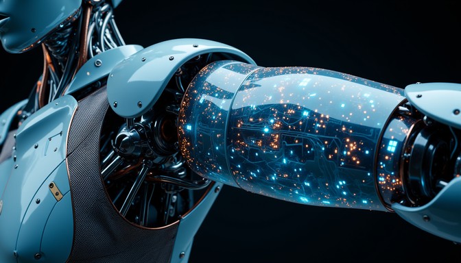 Translucent Robot Body Free Translucent Robot Anatomy Image - Robotic, Transparent, Mechanical ...