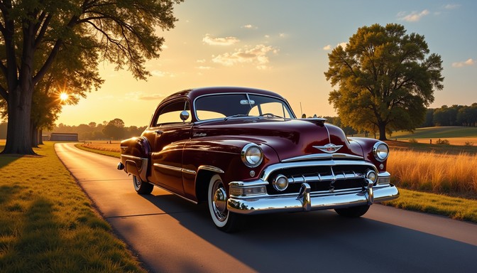 Free Classic Car Sunset Image - Sunset, Classic, Car | Download at ...
