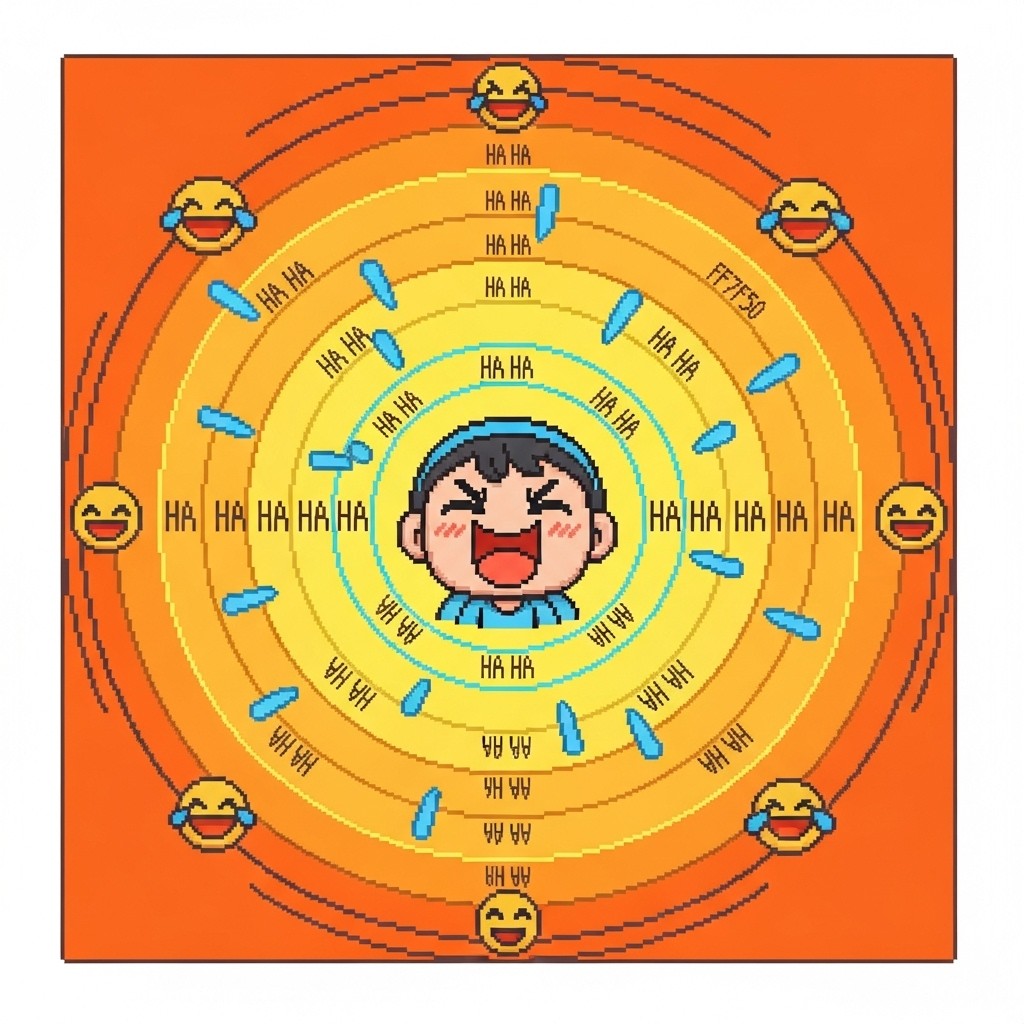 Free Contagious Joy Waves Image - Laughter, Chibi, Pixel | Download at ...