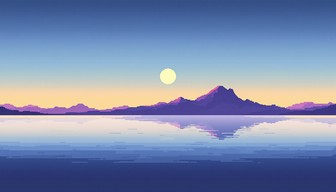 Free Pixel Sunset Serenity Image - Pixel, Sunset, Minimalist | Download ...