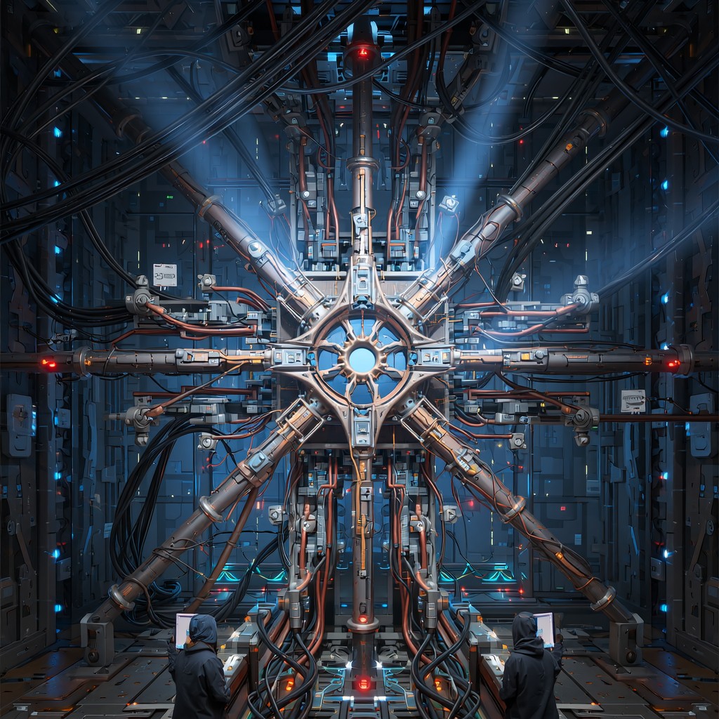 Free Radiant Technological Core Image - Symmetrical, Technological ...