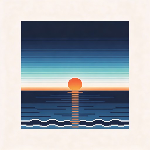 Free Pixel Sunset Serenity Image - Pixel, Sunset, Ocean | Download at ...