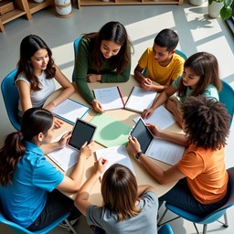 Free Collaborative Learning Circle Image - Collaboration, Students ...
