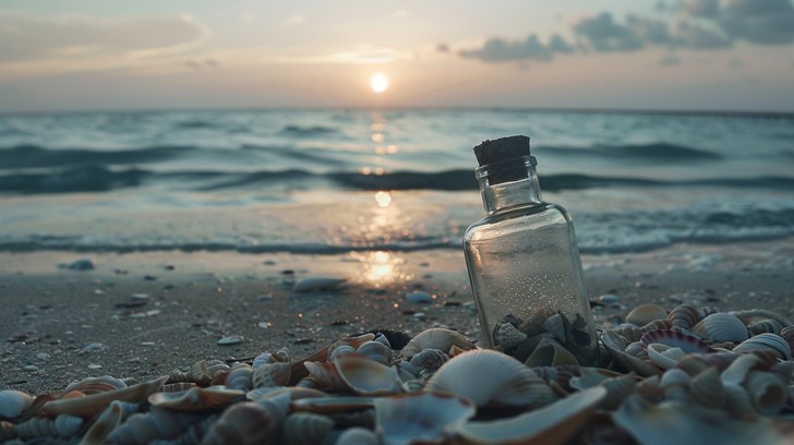 Free Sunset Bottle Beach Image - Sunset, Beach, Bottle | Download at ...
