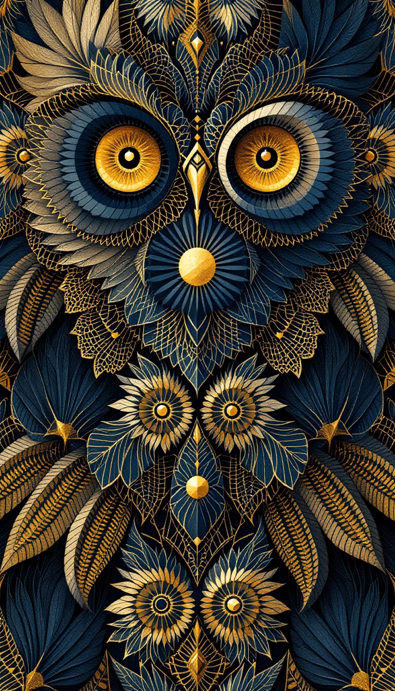 Patterned Owl Free Mystical Owl Pattern Image - Owl, Feathers, Baroque | Download at ...