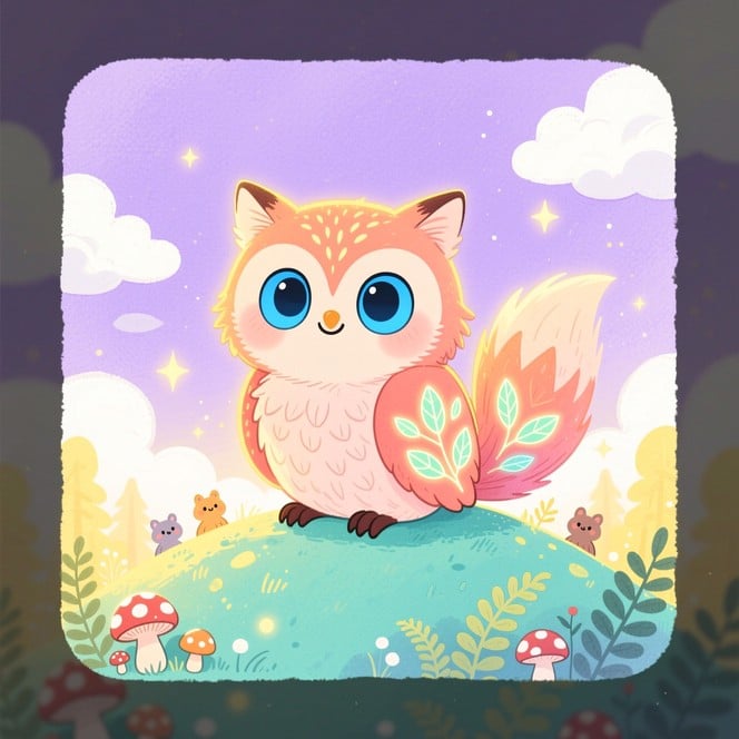 Free Magical Fox Owl Image - Fox, Owl, Hybrid | Download at StockCake